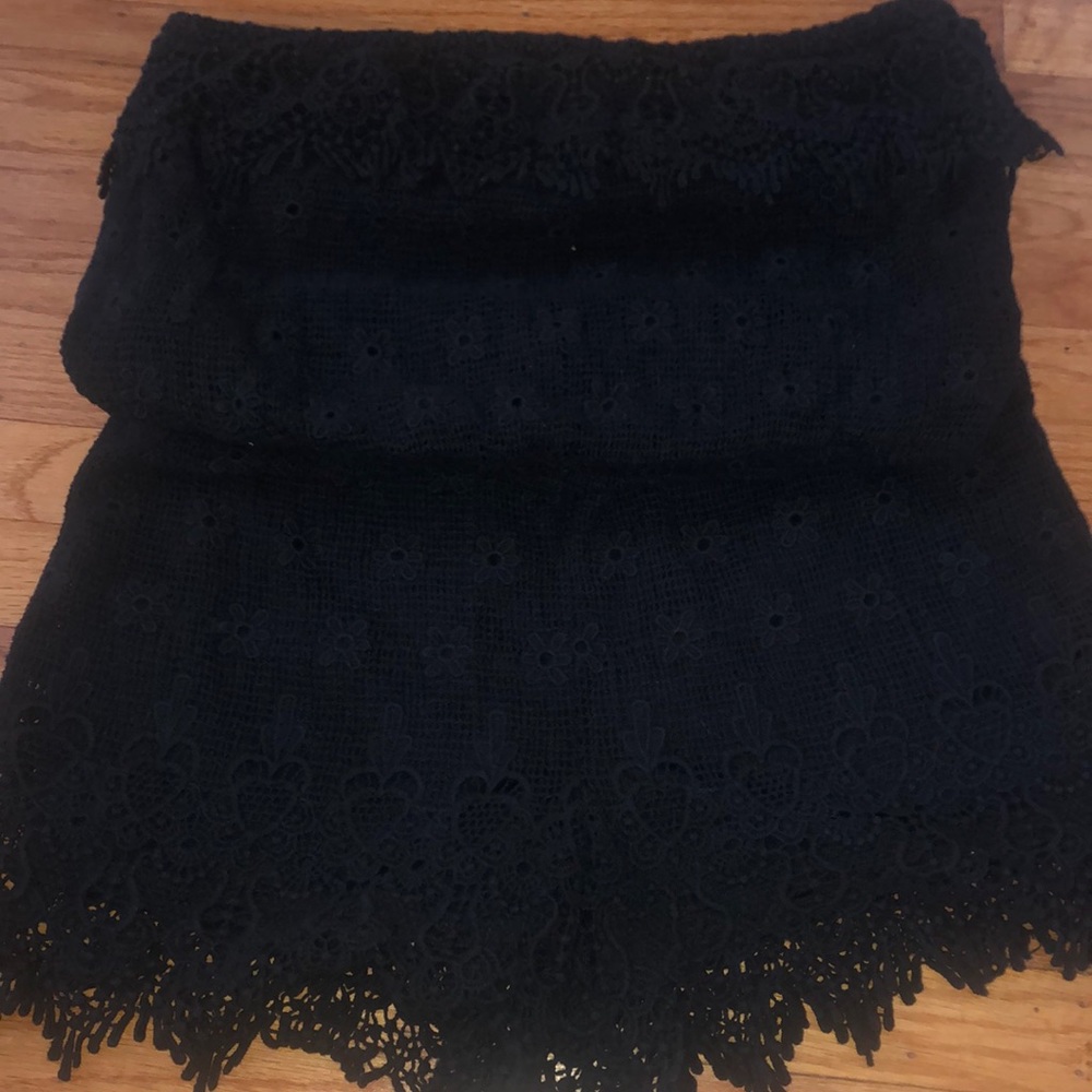 Crochet Strapless Romper.